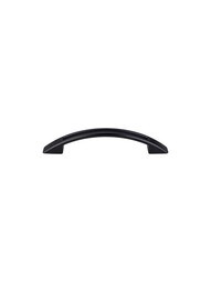 Tango Cut-Out Cabinet Pull - 3 3/4 inch Center-to-Center in Flat Black.